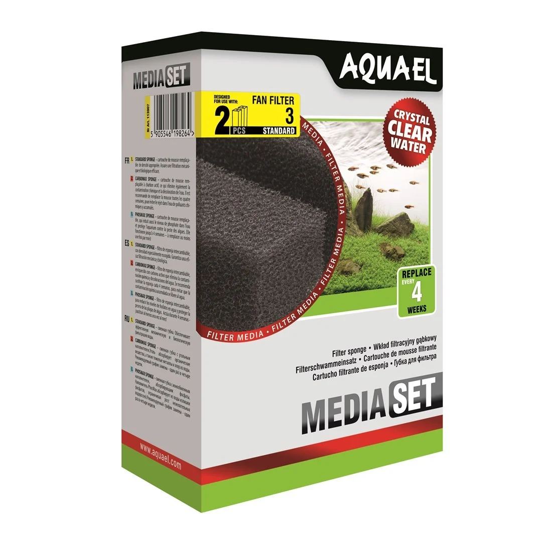 AquaEl svamp til Fan 3 plus (2 stk)